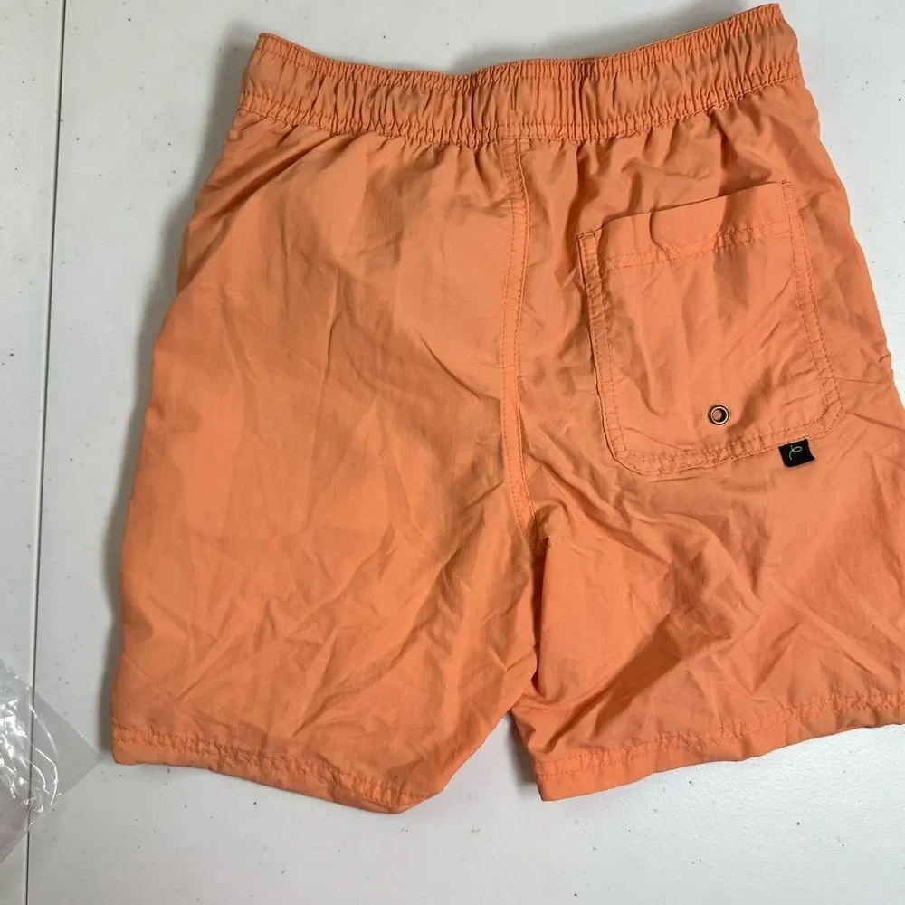 EUC Art Class Boys Orange Swim Shorts Elastic Waist - Size Medium 8/10
